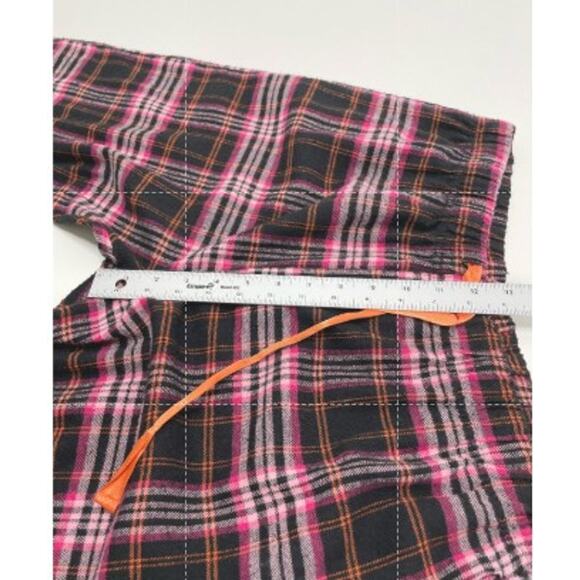 Lot 2 Bottoms Out Gal Pull On Drawstring Waist Flannel Sleep Pants Plaid Women L - Picture 15 of 16